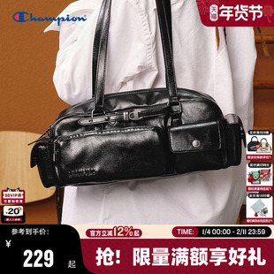 Champion冠军单肩包女25秋冬新款法棍包情侣休闲通勤枕头波士顿包