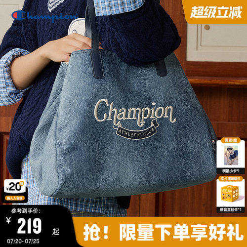 Champion冠军复古帆布托特包