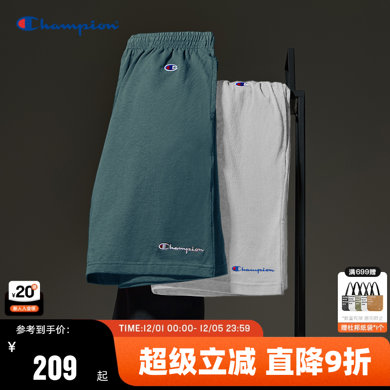 Champion冠军刺绣logo短裤