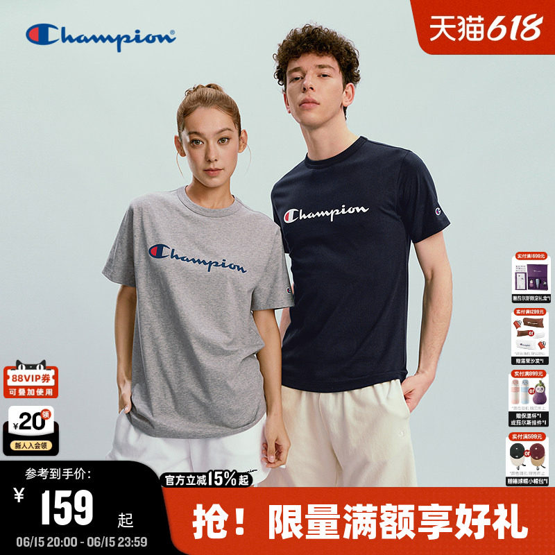 Champion冠军短袖男2026夏季新款经典款T恤印花logo潮休闲宽松女