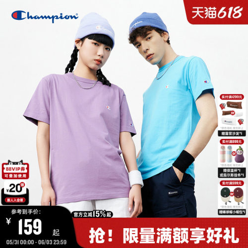 Champion冠军小C刺绣男女同款T恤