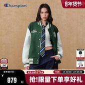 Champion冠军梭织棒球服男2026春季 新款 休闲风夹克外套复古撞色女