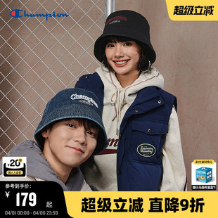 女时尚 潮流运动帽男流行复古帽子 新款 Champion冠军渔夫帽26春季