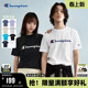 胶印草写LOGO宽松上衣女潮牌 新款 Champion冠军短袖 T恤男2026春季