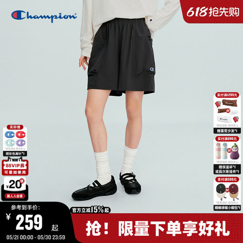 Champion休闲工装风短裤女款