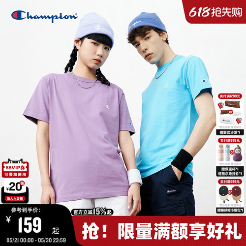 Champion冠军小C刺绣男女同款T恤