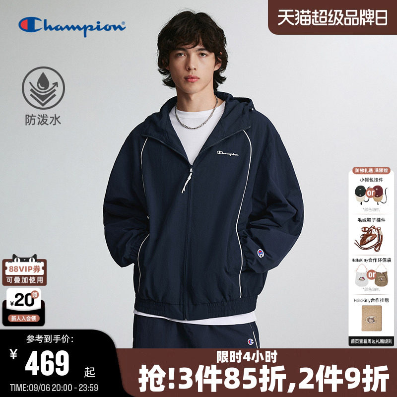 Champion防泼水连帽夹克秋新款图片