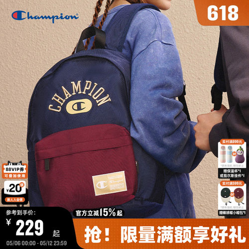 Champion冠军美式复古背包双肩包