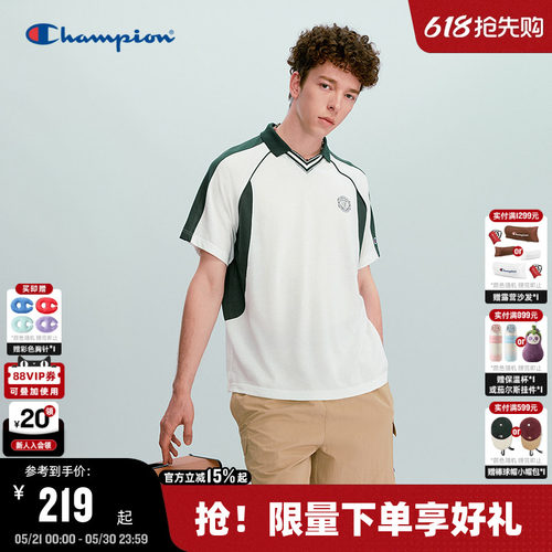 Champion冠军球衣风短袖polo衫