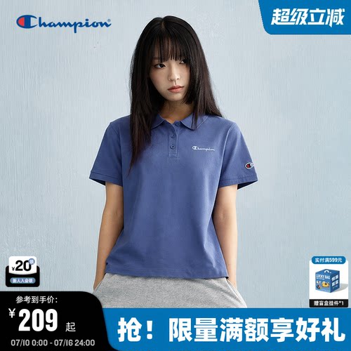 Champion冠军短袖POLO衫男女同款