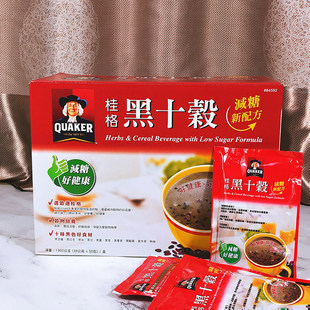 中国台湾桂格黑十谷黑芝麻糊1900克燕麦片五黑健康谷王黄金荞麦