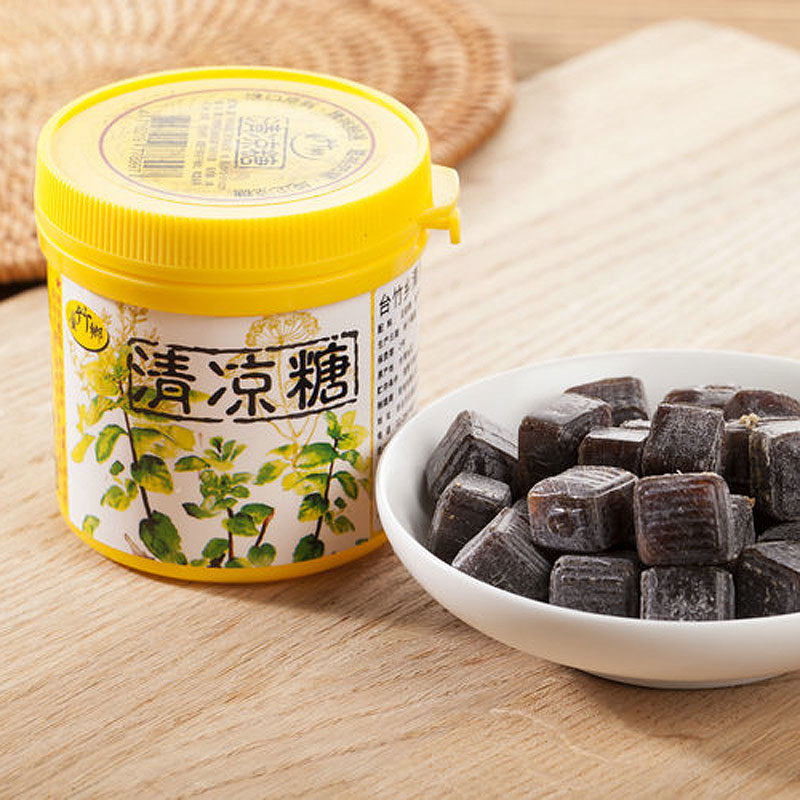 台湾台竹乡枇杷糖仙草糖清凉糖100g熬夜抽烟口臭口气进口硬润喉糖