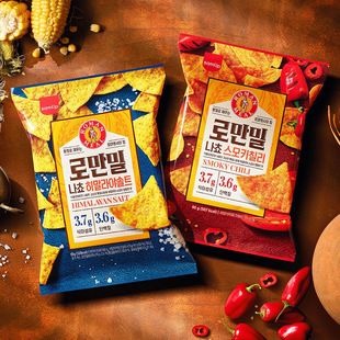韩国进口 Samlip三立烟熏辣椒原味玉米片办公室膨化食品休闲零食