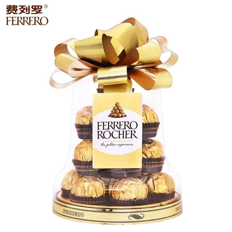 意大利进口费.列罗金莎/杂莎巧克力礼盒装 T16粒圣诞钟礼盒装200g