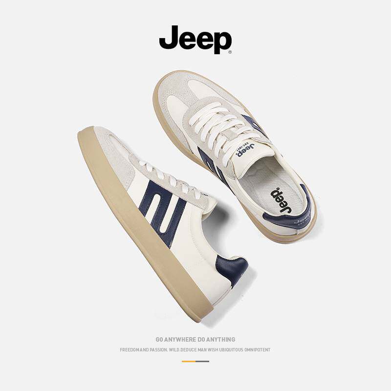 jeep吉普男鞋2026新款春夏软底运动板鞋男款休闲春秋小白德训鞋子