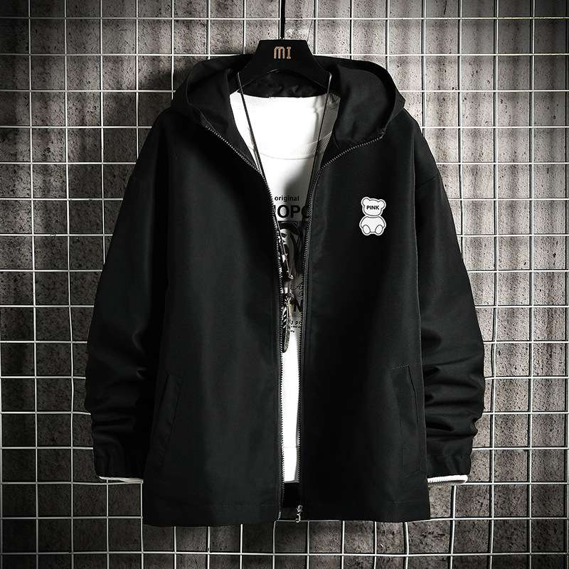 2023连帽夹克男大码胖子棒球服上衣外套 网格挂拍JK65292-P45