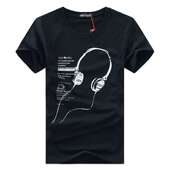 新款 T恤潮流时尚 男士 2019大码 短袖 T恤印花男式 男装 棉质男班服