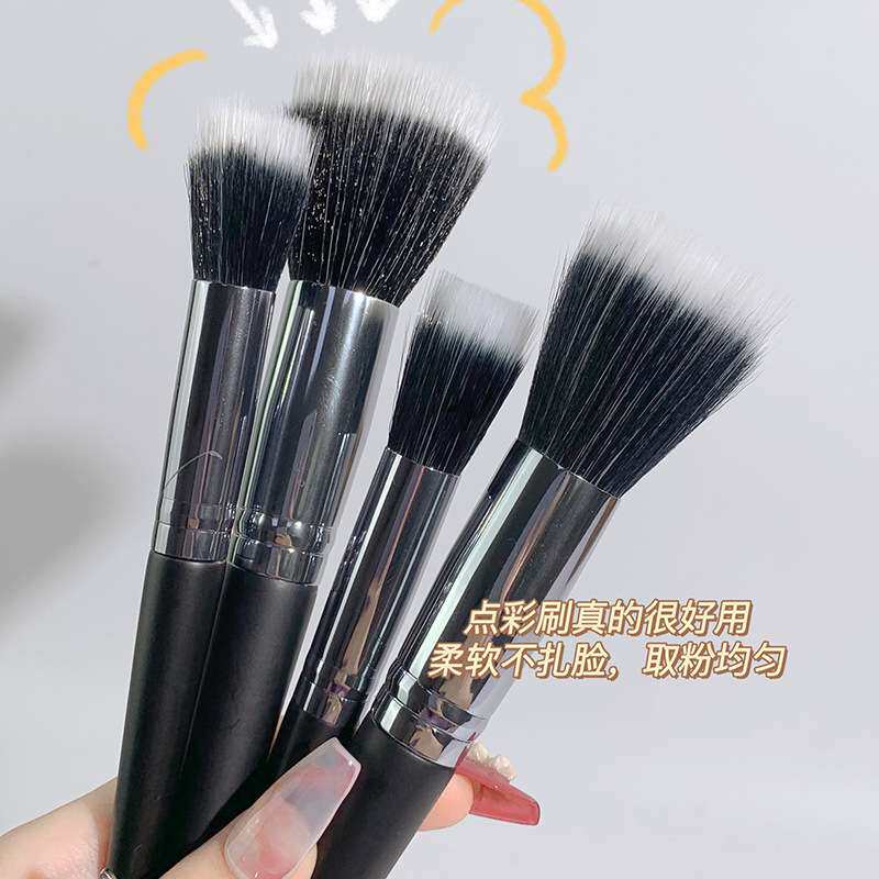 xixi腮红点彩刷 双层纤维毛取粉均匀柔软不扎脸 腮红刷子短毛长毛