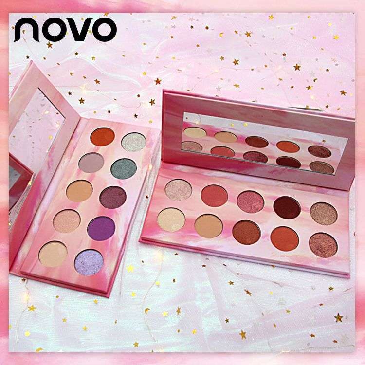 NOVO5219彩妆盘夕阳璀璨眼影盘网红初学者系十色眼影