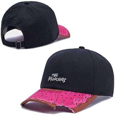 外贸MUNCHIES西瓜刺绣棒球帽男女士棒球帽户外运动帽遮阳帽透气帽
