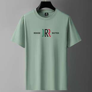 纯棉短袖t恤男新款宽松学生帅气男装青少年休闲男生t血