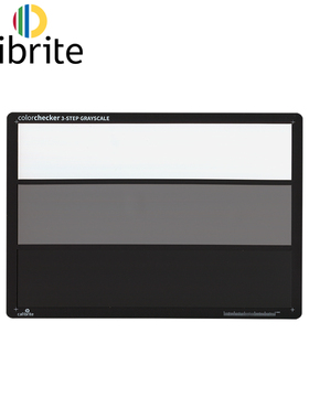 Calibrite原爱色丽xrite色卡 3-STEP GRAYSCALE 黑白灰三阶灰度卡