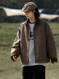 Buttercup 秋冬底特律复古翻领工装夹克棉衣男女宽松百搭保暖外套