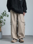 TIP 春秋日系复古口袋工装 裤 弎狸 男女宽松束脚休闲阔腿长裤 子潮