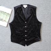 双啊 shi 复古花纹 马甲 乐福佬仁 男女同款 D16 today