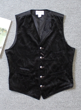 乐福佬仁  双啊  复古花纹 男女同款 马甲  D16  we shi today