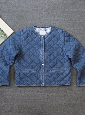 八只蛤蟆 女装菱格 夹棉夹克外套 D12 we shi today