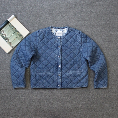 八只蛤蟆 女装菱格 夹棉夹克外套 D12 we shi today