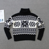 大图腾高领针织衫 shi 乐福佬仁女装 today