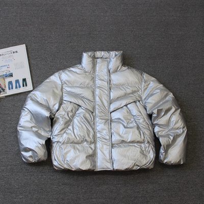 加州牛仔女装 横绗缝 厚款立领棉服外套we shi today F46对面