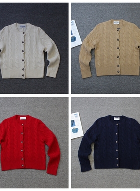 乐福佬仁女装 羊毛羊绒 经碘扭花针织外套we shi today F31