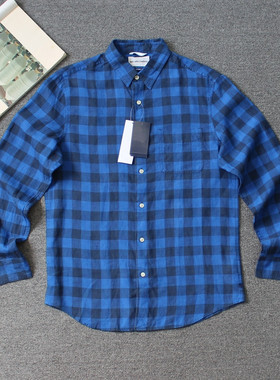 乐福佬仁齐下副线 男装  格子长袖衬衫 we shitoday