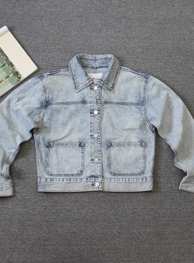 澳洲牛仔 样板 铆钉装饰 女装 牛仔夹克外套 we shi today