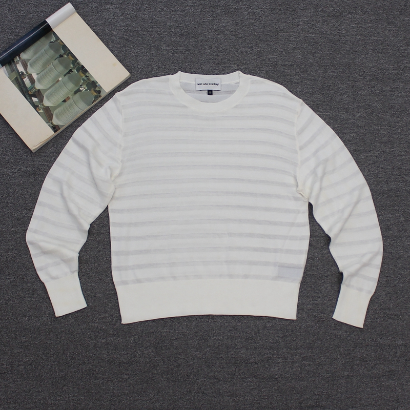瑞哥 条纹 女装 薄款针织衫 11 we shi today
