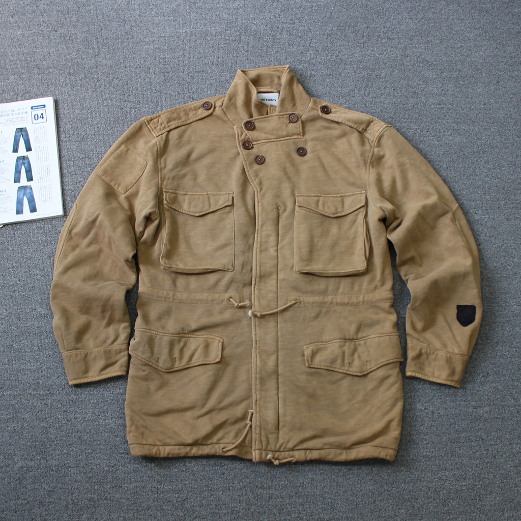 乐福佬仁男装夹薄棉重磅工装多口袋针织夹克外套瑕疵we shi today