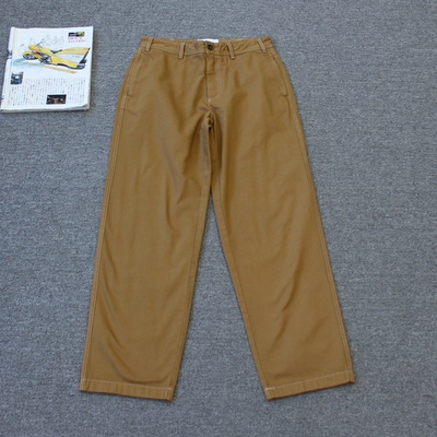 美系chao拍男装 高密斜纹布百搭直筒 休闲裤 白线we shi today 23