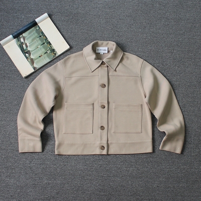 问次 女装 纯色衬衫夹克 we shi today D4