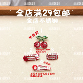 不锈钢宠物bb夹拜年满钻小樱桃苹果红色可爱水果头饰发卡小狗饰品