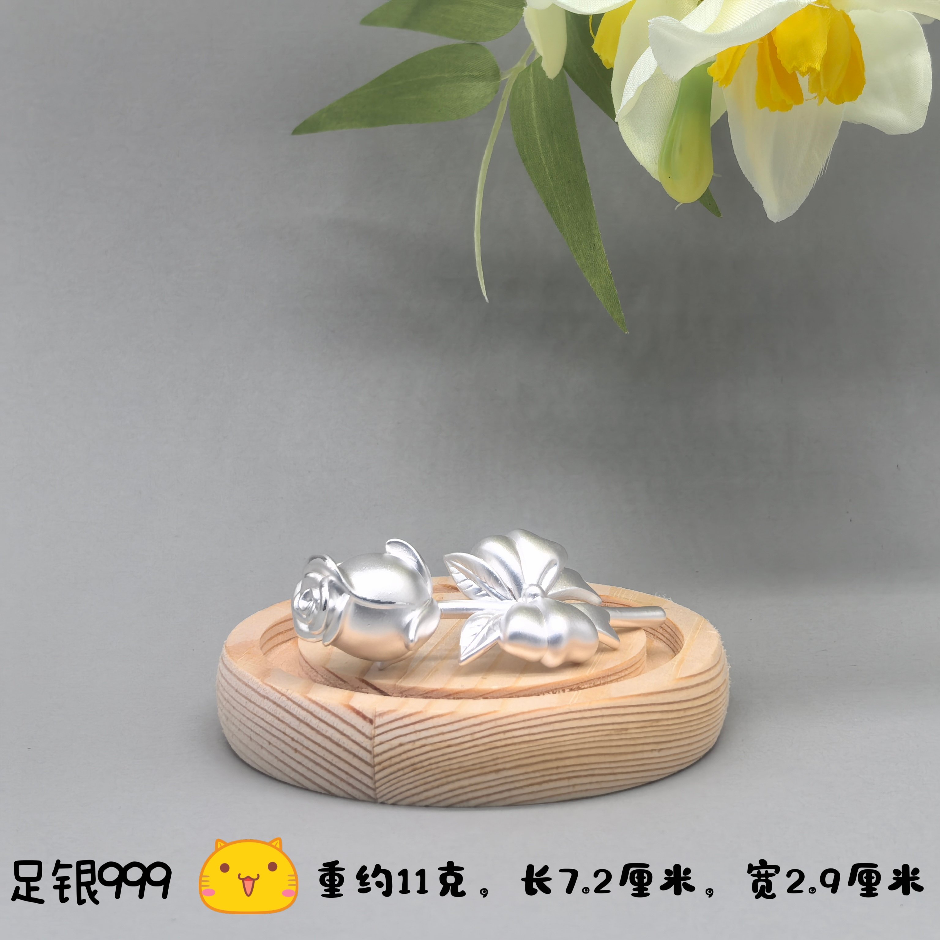 纯银9999新款复古小木马醒狮玉兔招财猫古法茶宠桌面摆件收藏送礼