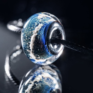 宠物纪念骨灰牙齿项链手链吊坠琉璃定制猫狗留念生命晶石燃後星尘