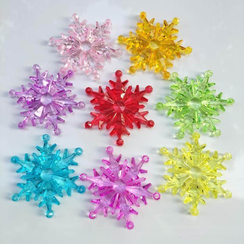 大雪花片 彩色亚克力仿水晶直径7.3cm手工魔法棒圣诞节日装饰材料,自行车/骑行装备/零配件,更多零件/配件,淘宝优惠券,粉丝福利购,淘宝优惠卷