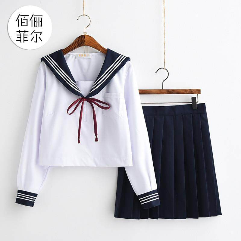 日系水手服女学生装班服校服JK制服关西襟三本百褶裙学院风套装,女装/女士精品,学生校服,淘宝优惠券,粉丝福利购,淘宝优惠卷
