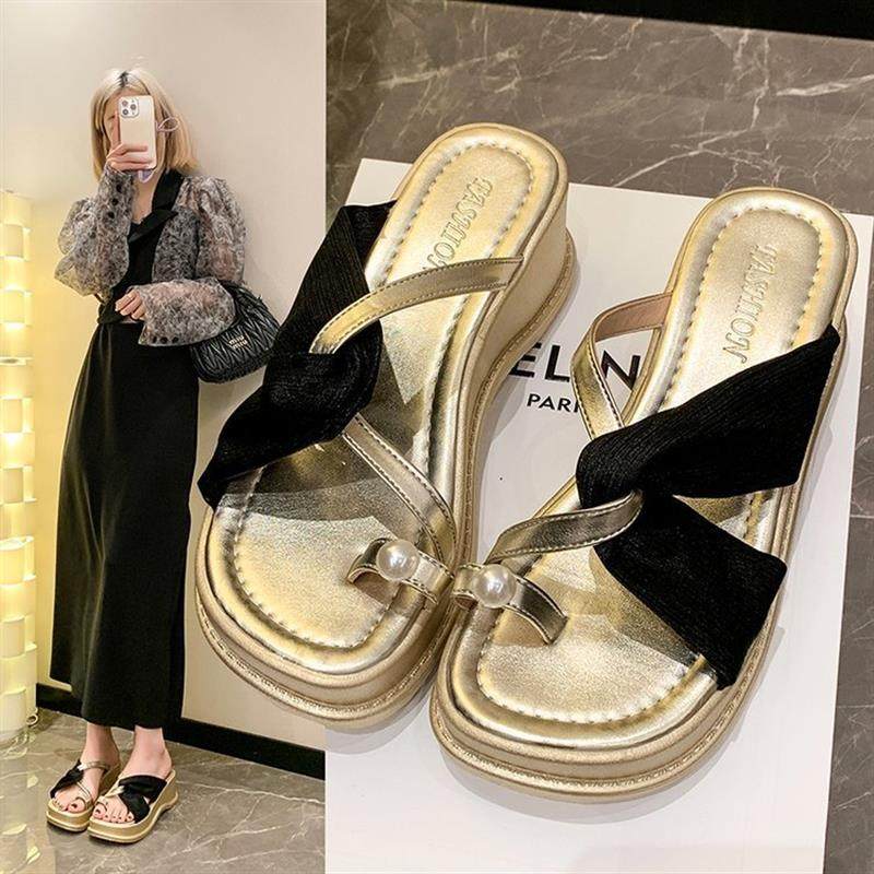 高级感法式网红2024新款小众珍珠配裙子凉拖小香风拖鞋女春季外穿,女鞋,其他拖鞋,淘宝优惠券,粉丝福利购,淘宝优惠卷