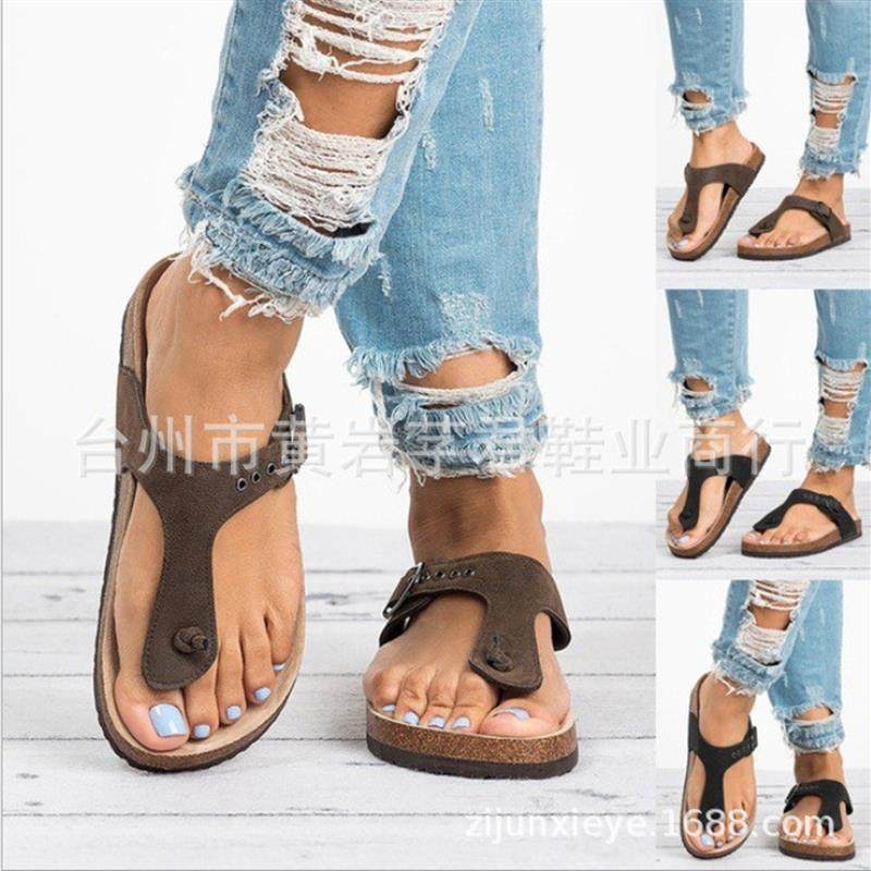 2019爆款外贸wish速卖通平底夹趾凉鞋女鞋大码40-44情侣凉拖鞋女,女鞋,一字拖,淘宝优惠券,粉丝福利购,淘宝优惠卷