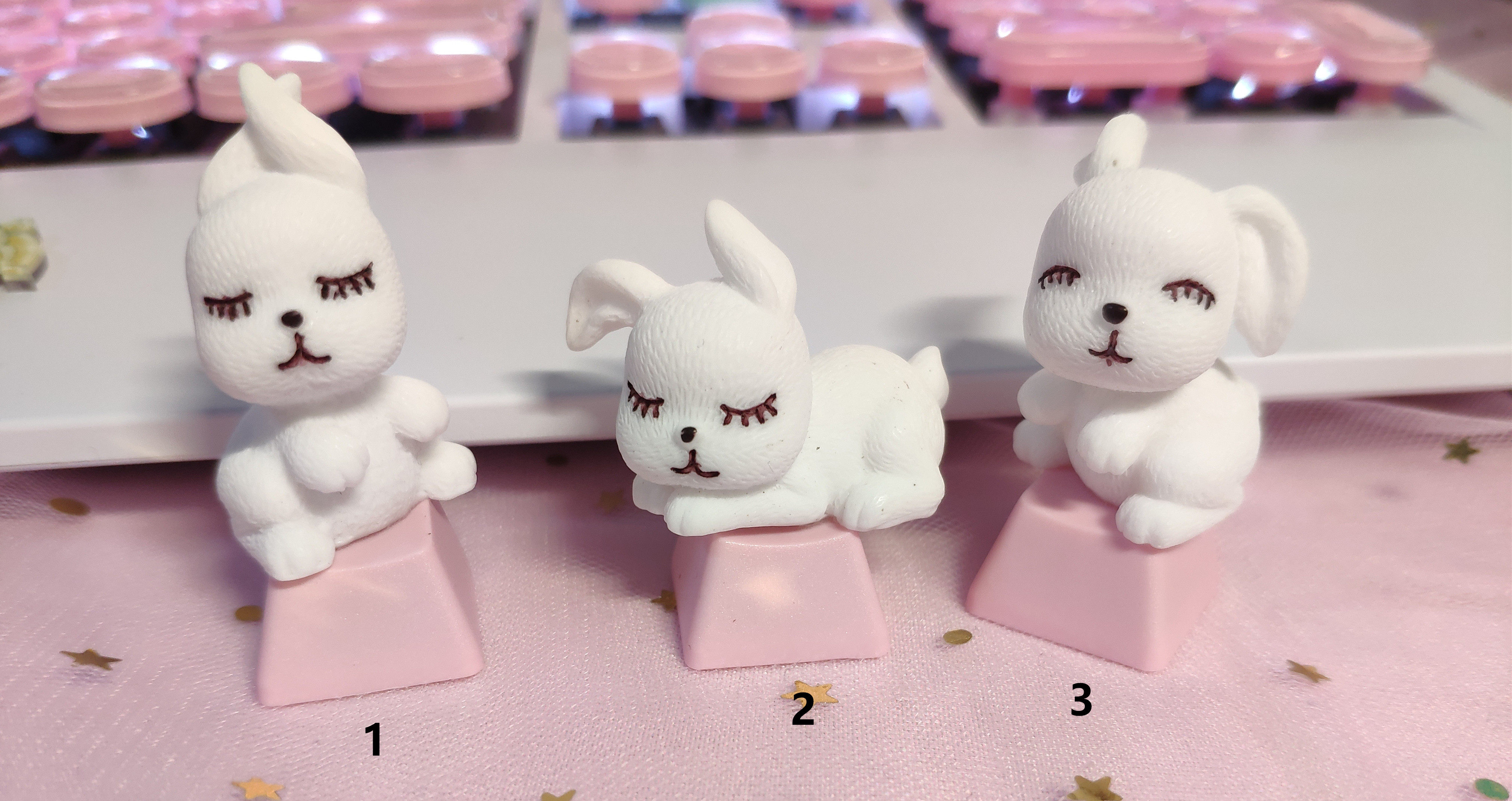 店主城会玩手工可爱小兔子个性键帽机械键盘使用r4|msdalam kategori Perkakasan komputer/monitor/Komputer Zhou Bian, papan kekunci - dari Buy2taobao.com untuk memberikan perkhidmatan ejen Taobao profesional membeli