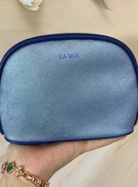 值得入！海篮芝迷紫色贝壳PU包专柜新款化妆包手拿包收纳整理零钱